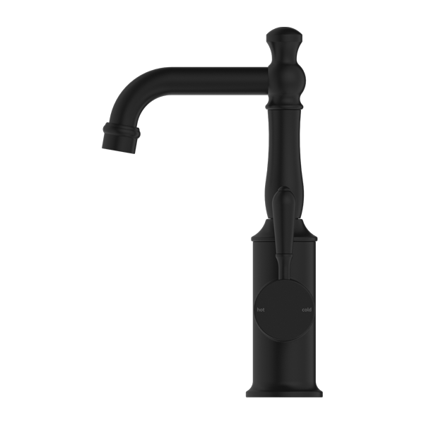 YORK BASIN MIXER WITH METAL LEVER MATTE BLACK (NR69210102MB)