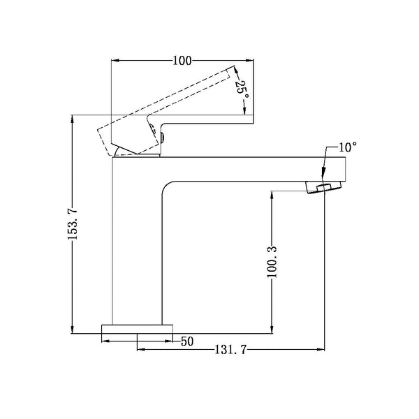 ECCO BASIN MIXER GUN METAL (NR301301GM)