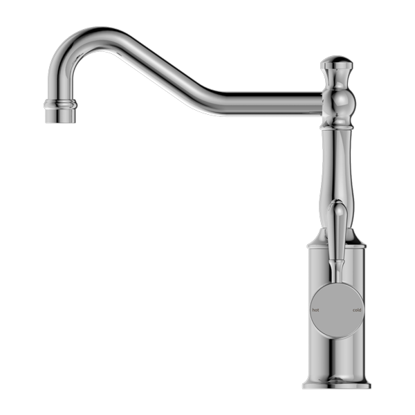 YORK KITCHEN MIXER HOOK SPOUT WITH METAL LEVER CHROME (NR69210702CH)