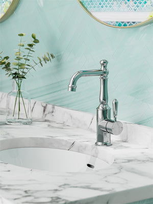YORK BASIN MIXER WITH METAL LEVER CHROME (NR69210102CH)