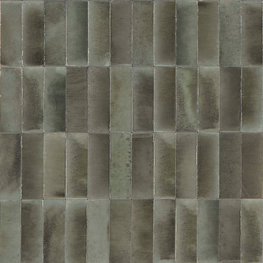 515GLECHG GLEEZE GRIGIO CHARCOAL GLOSS 50X150MM Made in Italy