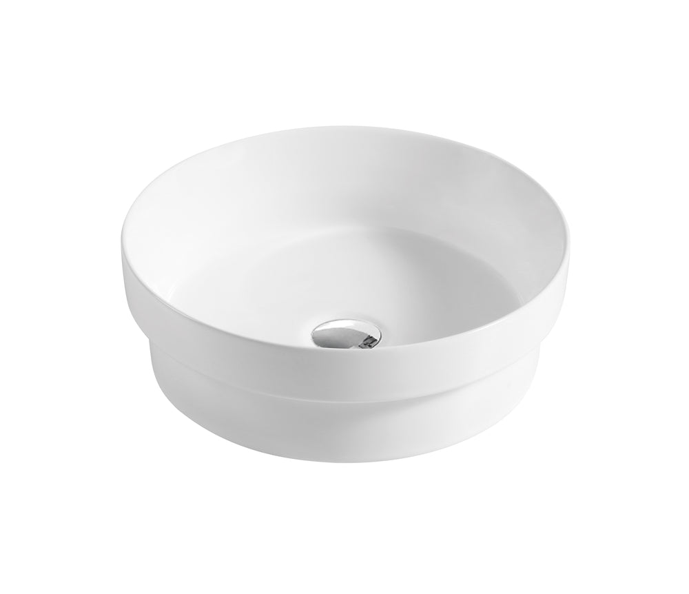 WB3636 JESS Half Insert Basin in Gloss White Finish 360x360x120MM