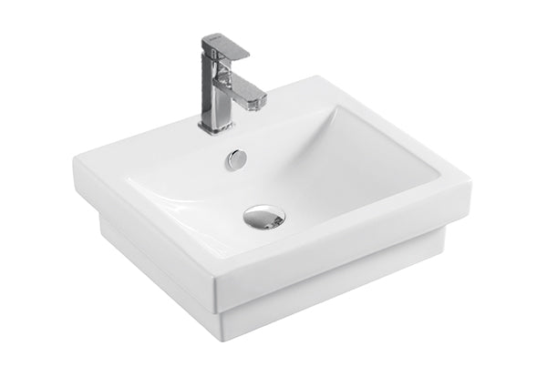 WB4034A MEGGA II Half Insert Basin 500x435x150MM