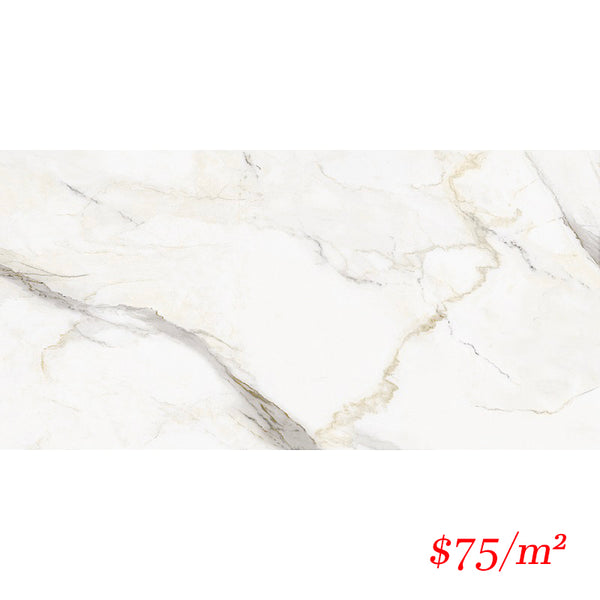 612LMNCGP 60598 LUMINA CALACATTA GOLD POLISHED 600X1200MM