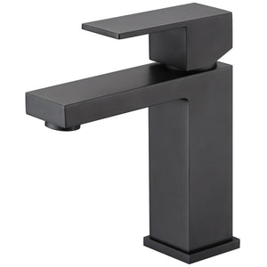 WT 8106BK ACQUA BLACK Basin Mixer in Matte Black