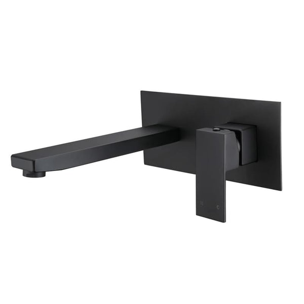 WT 807BK ACQUA BLACK Basin/Bath Set in Matte Black