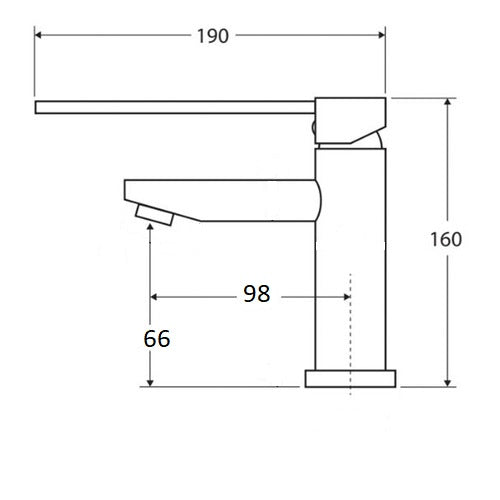 WT 6651-D JESS CARE Basin Mixer in Chrome