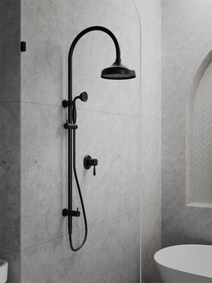 YORK SHOWER MIXER WITH METAL LEVER MATTE BLACK (NR69210902MB)