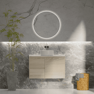 ERICA 900mm Natural Oak Wall Hung Vanity E-WH900