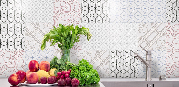 Alhambra Gris 250x250mm Spanish Décor Tiles