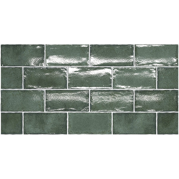 Altea Pine Green  75x150mm Spanish wall tiles