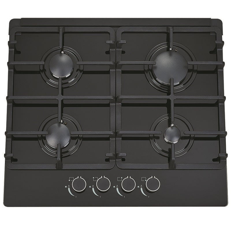 AP-CT600 600mm Black Glass Gas Cooktop.