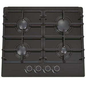 AP-CT600 600mm Black Glass Gas Cooktop.