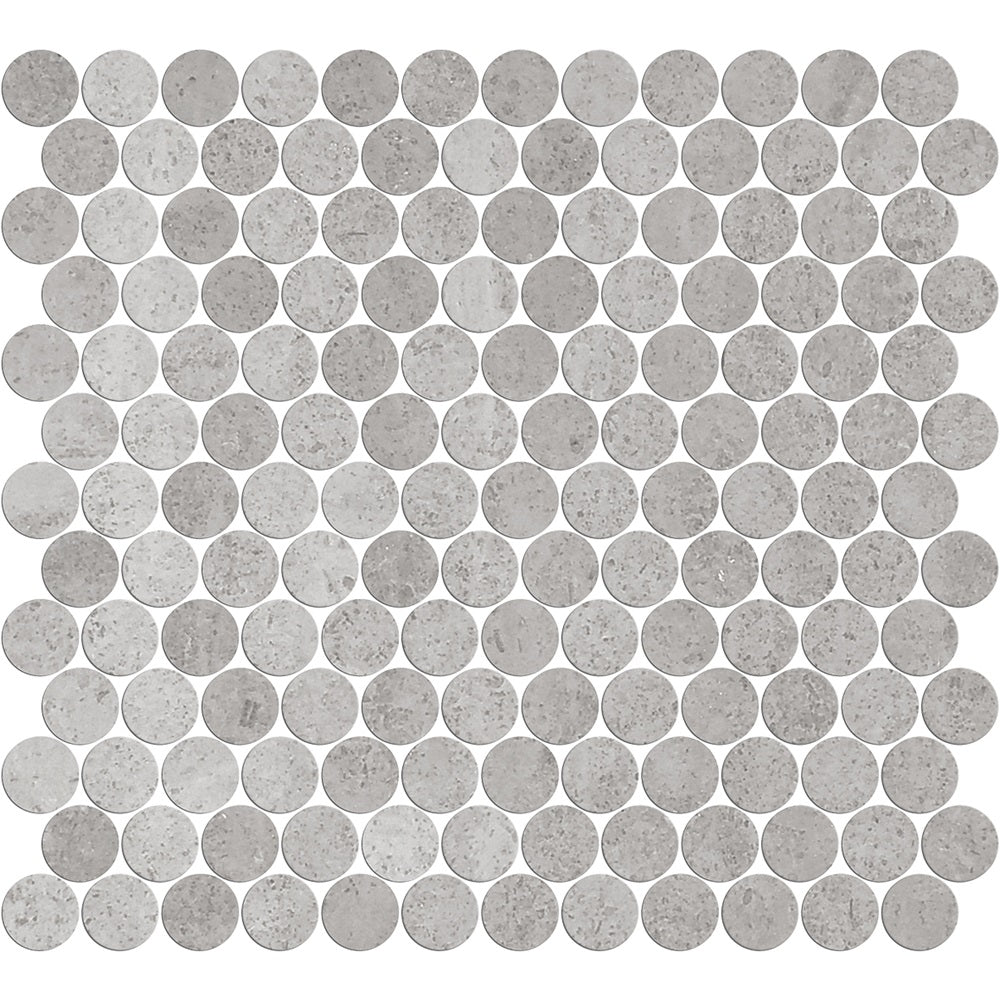 ART056 PR23NG-H ARTEMIS NEW GREY PENNY ROUND HONED 23X23MM (300X300mm per sheet)