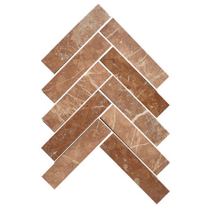 ART210 ARTEMIS ROJO ALICANTE HERRINGBONE HONED 35X150 (235x240mm per Sheet)