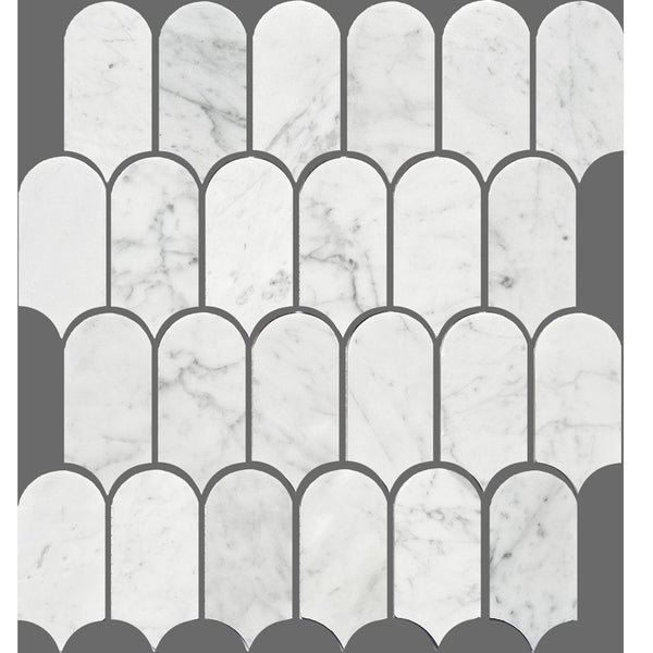 ART403 ARTEMIS CARRARA WHITE FEATHER HONED 50X103 (330x330mm per Sheet)