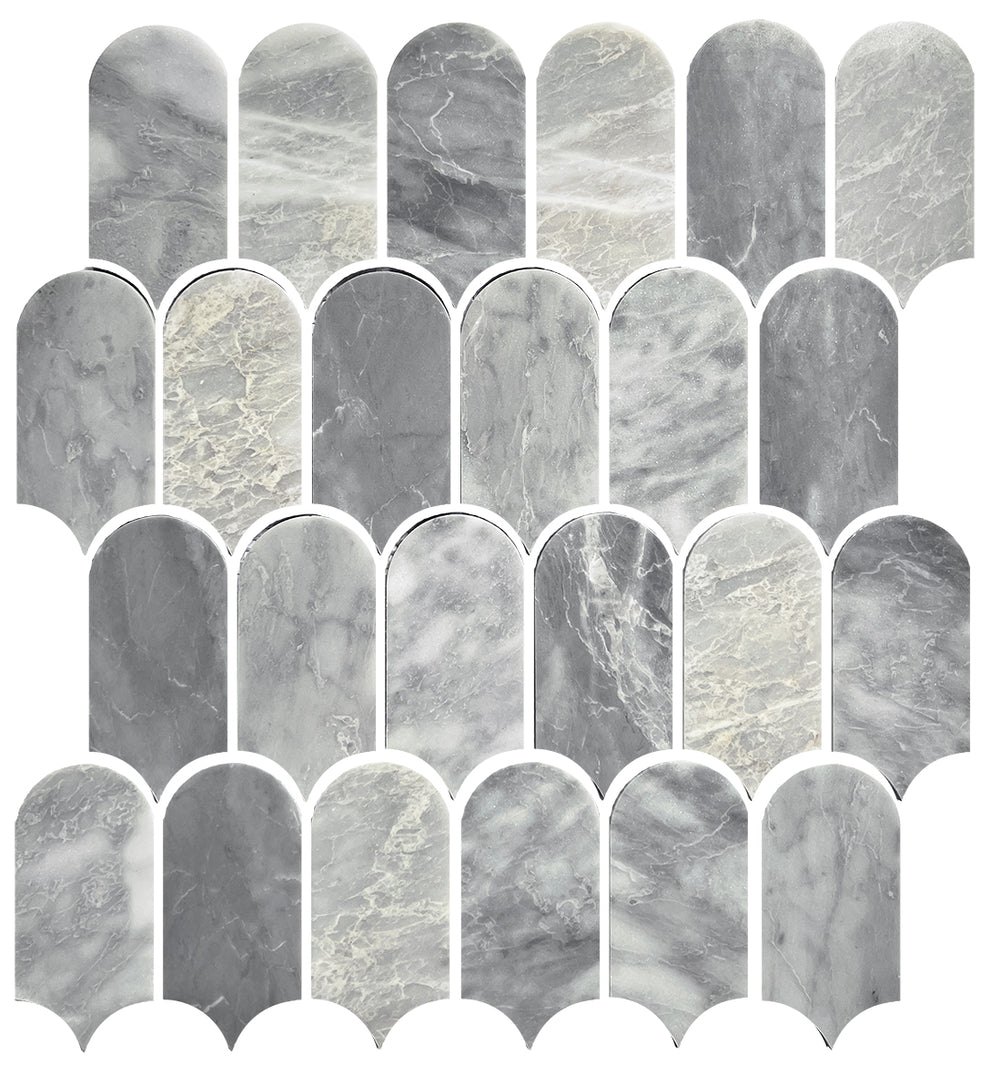 ART458 ARTEMIS CARRARA GREY FEATHER HONED 50X103 (330x330mm per Sheet)