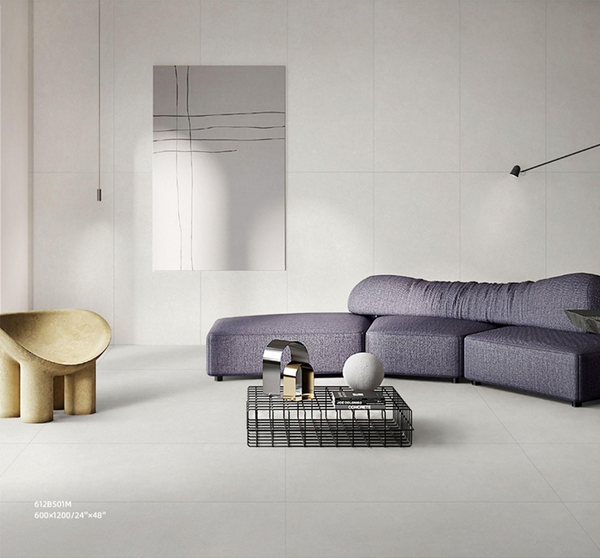 VICTILES BARSOOM 600X600mm Matt Porcelian Tile - White