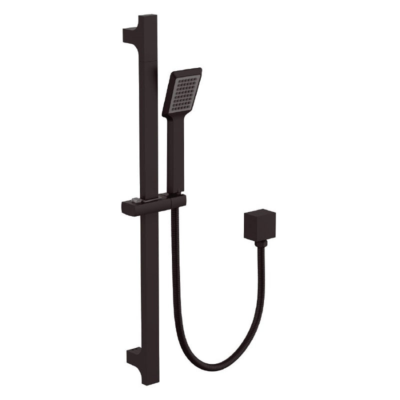 BSH01 BLACK Square SHOWER RAIL