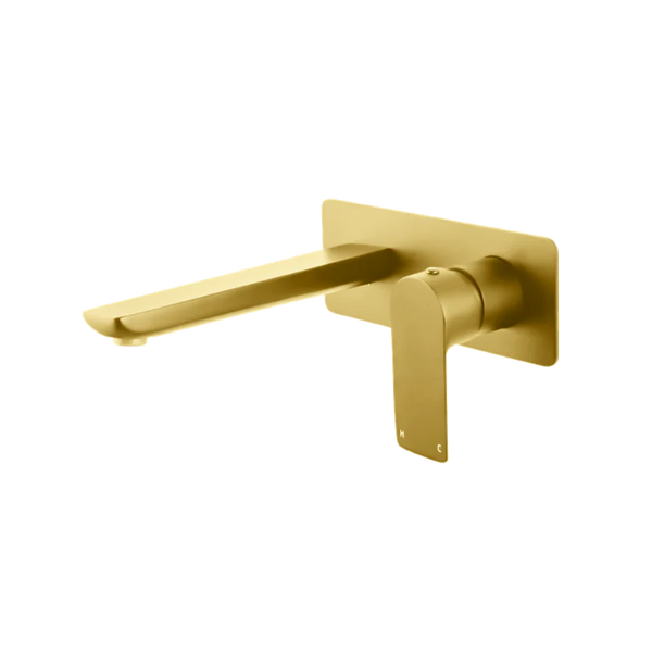 BUYG0158-2.BM VOG BRUSHED YELLOW GOLD BATHTUB/BASIN WALL MIXER WITH SPOUT
