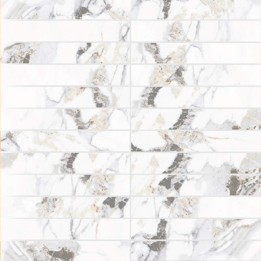 CALOROPFIN CALACUTTA ORO MATT FINGER 298X298MM MOSAIC