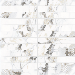 CALOROPFIN CALACUTTA ORO POLISHED FINGER 298X298MM MOSAIC