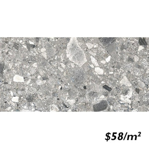 T/CESTMGM60120 ENTIVA CEPPO STONE MEDIUM GREY MATT SMART-TECH 600*1200mm REC.
