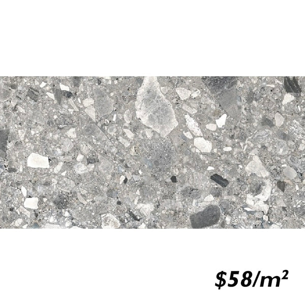 T/CESTMGM60120 ENTIVA CEPPO STONE MEDIUM GREY MATT SMART-TECH 600*1200mm REC.
