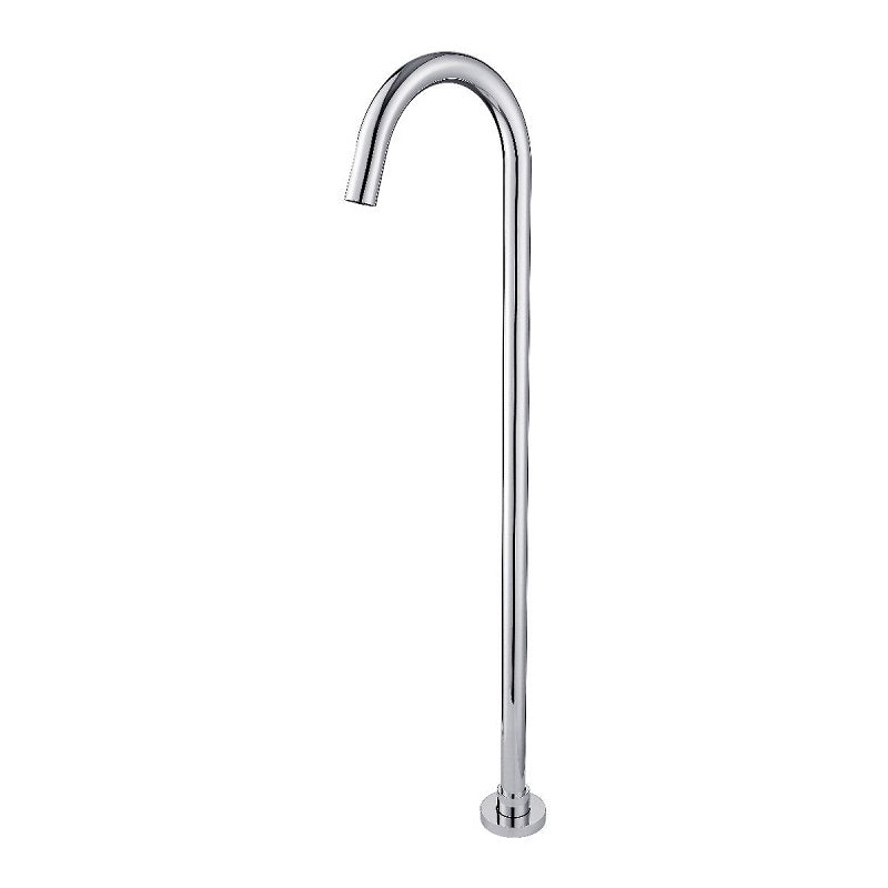 Chrome Round Floor Standing Mixer (Brass) CH0002.BS