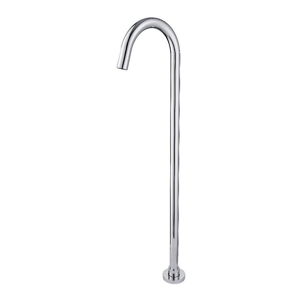 Chrome Round Floor Standing Mixer (Brass) CH0002.BS
