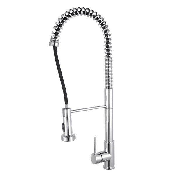 Tall Spring Chrome Pull Out Kitchen Sink Mixer Tap CH1017.KM