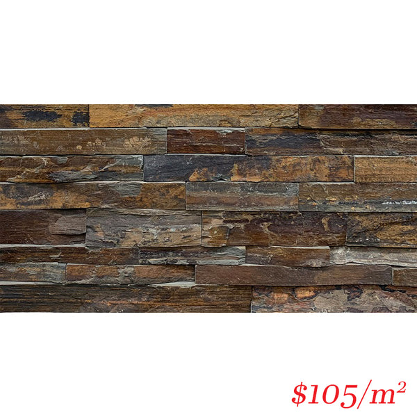 Stackstone - Chunky Bronzed Ember Flat 600×150×10-35mm