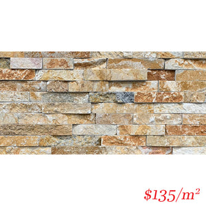 Stackstone - Chunky Golden Field Flat 600×150×10-35mm