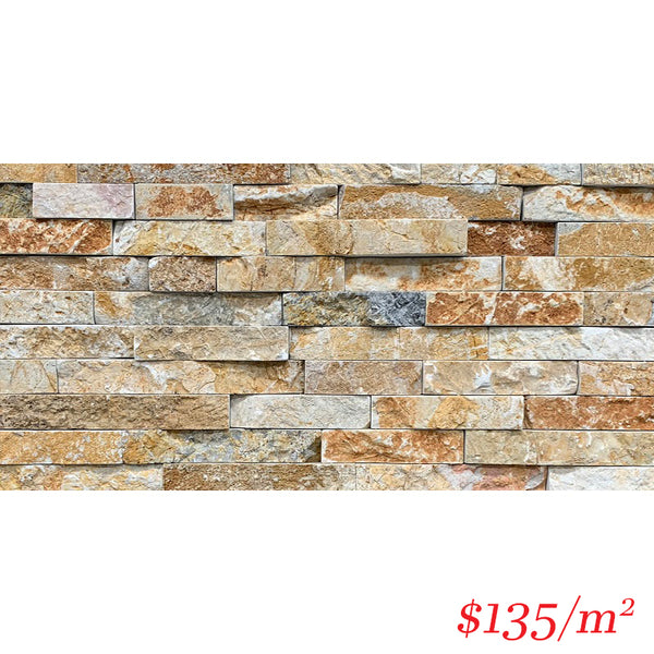 Stackstone - Chunky Golden Field Flat 600×150×10-35mm