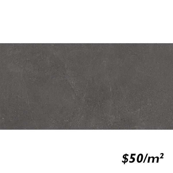 36CREBKM C36179 CRETE NERO BLACK MATT P4 300X600mm