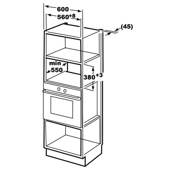 CARYSIL BUILT-IN MICROWAVE