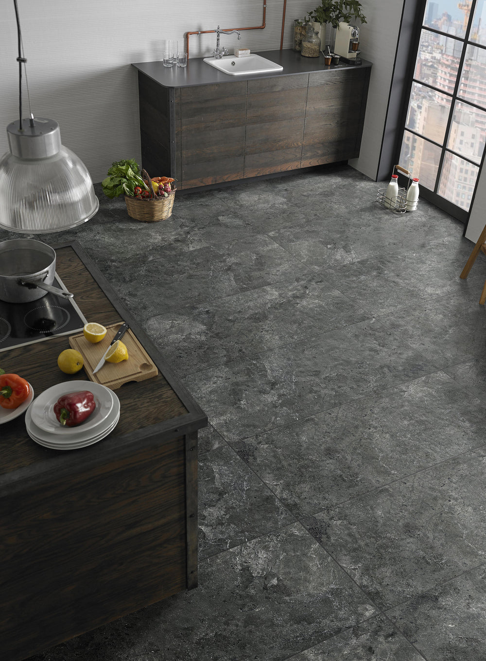 6KSTCHH KS6004SH KARST-STONE CHARCOAL HONED 600X600