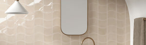 Wave Old Cream Gloss 120x120mm