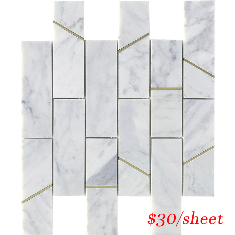 DEC BARCAR DECO BARRES CARRARA 298x298MM