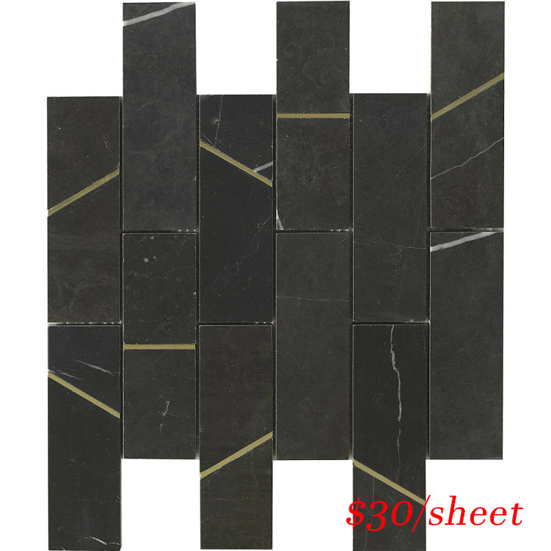 DEC BARNER DECO BARRES NERO MARQUINA 298x298MM