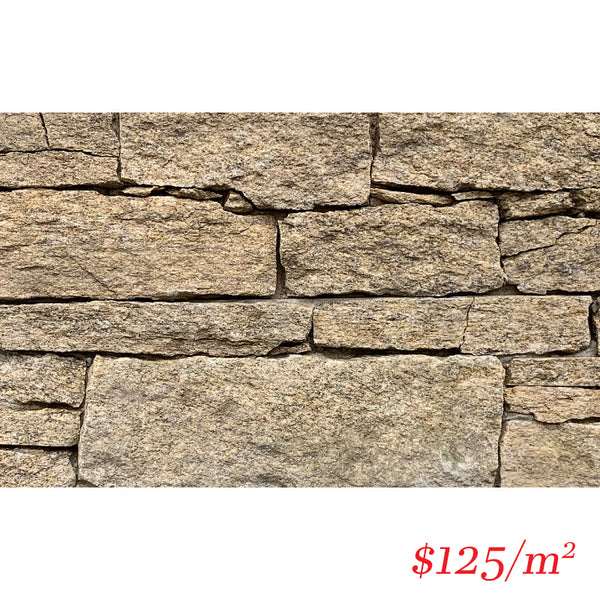 Stackstone - Dry Panel Temple Sands Flat 600×150×30-60mm