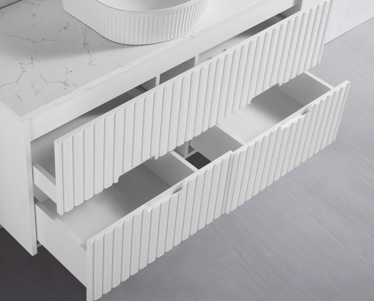 WH86-1200WM Elena Collection Vanity 1200mm - Matt White Single Bowl