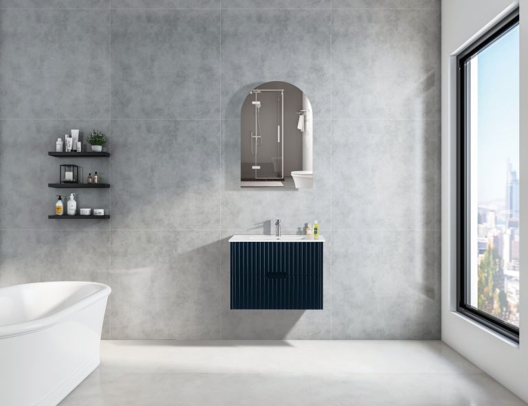 WH86-600WBM Elena Collection Vanity 600mm - Matt Black Single Bowl