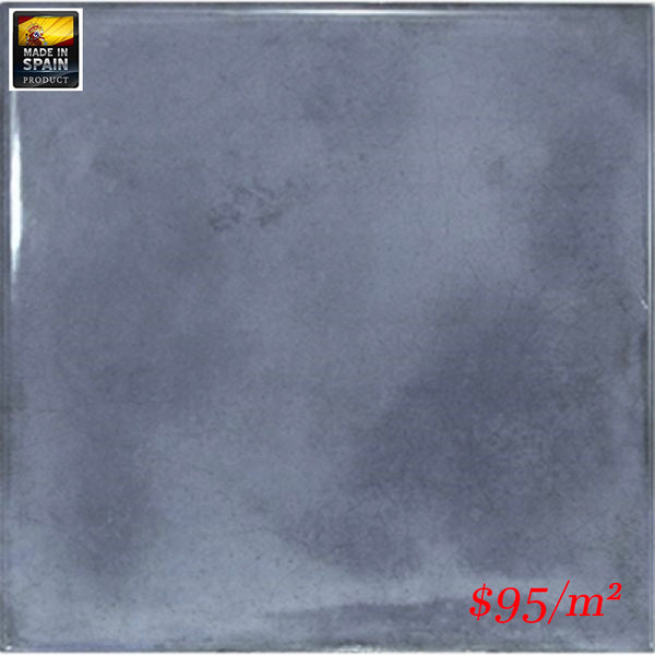 EQU0024 SPLENDOURS SUBWAY BLUE NIGHT GLOSS 150X150mm Made In Spain