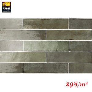 EQU0044 TRIBECA SAGE GREEN GLOSS SUBWAY 60X246MM
