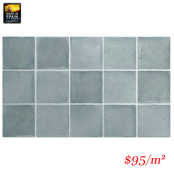 EQU0069 ARGILE SKY MATT SUBWAY 100X100MM Made In Spain