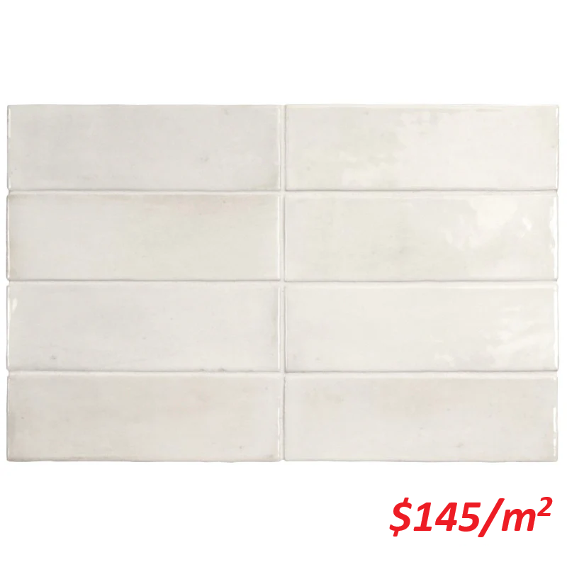 EQU0073 COCO WHITE GLOSS 50X150MM Made in Spain
