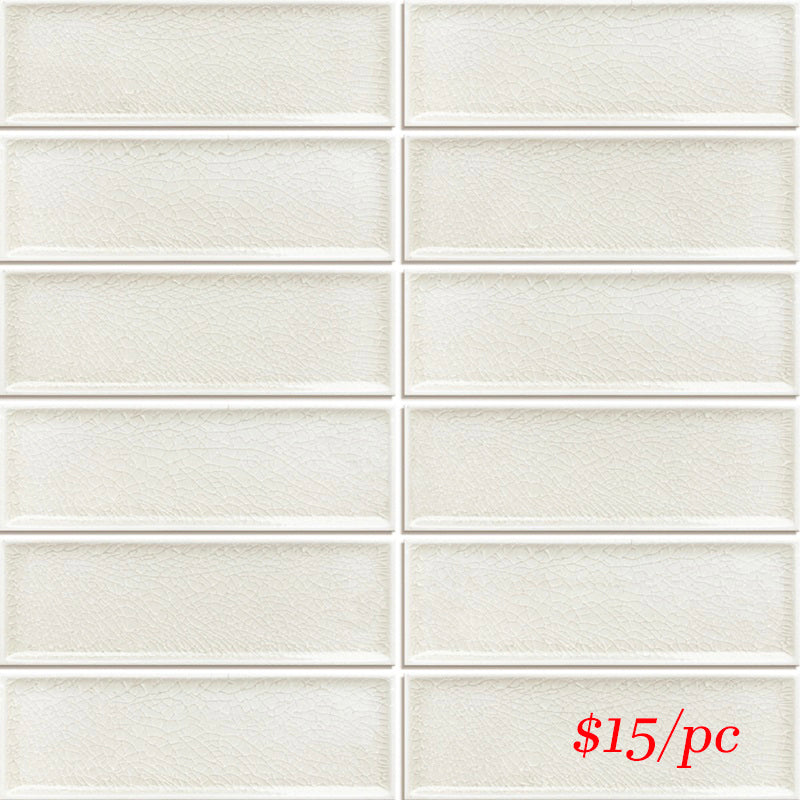 FRA006 CFR-01 FRAMES IVORY GLOSS CRACKLE 47X147MM (300X300MM PER SHEET)