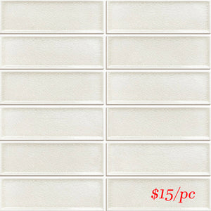 FRA006 CFR-01 FRAMES IVORY GLOSS CRACKLE 47X147MM (300X300MM PER SHEET)