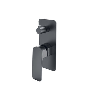 WT 3509GM BRAVO-II Shower Mixer with Diverter in Gun Metal